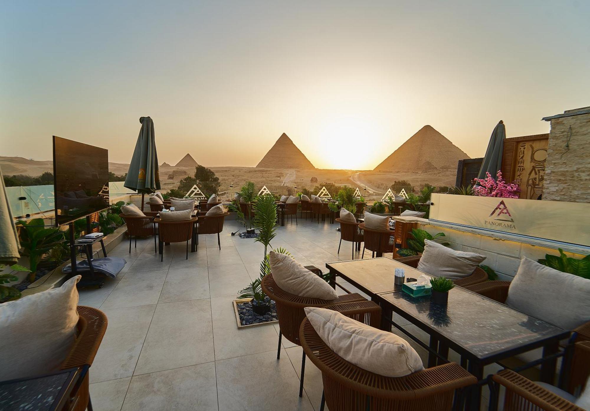ホテル Panorama View Pyramids Kafret el-Gabal エクステリア 写真